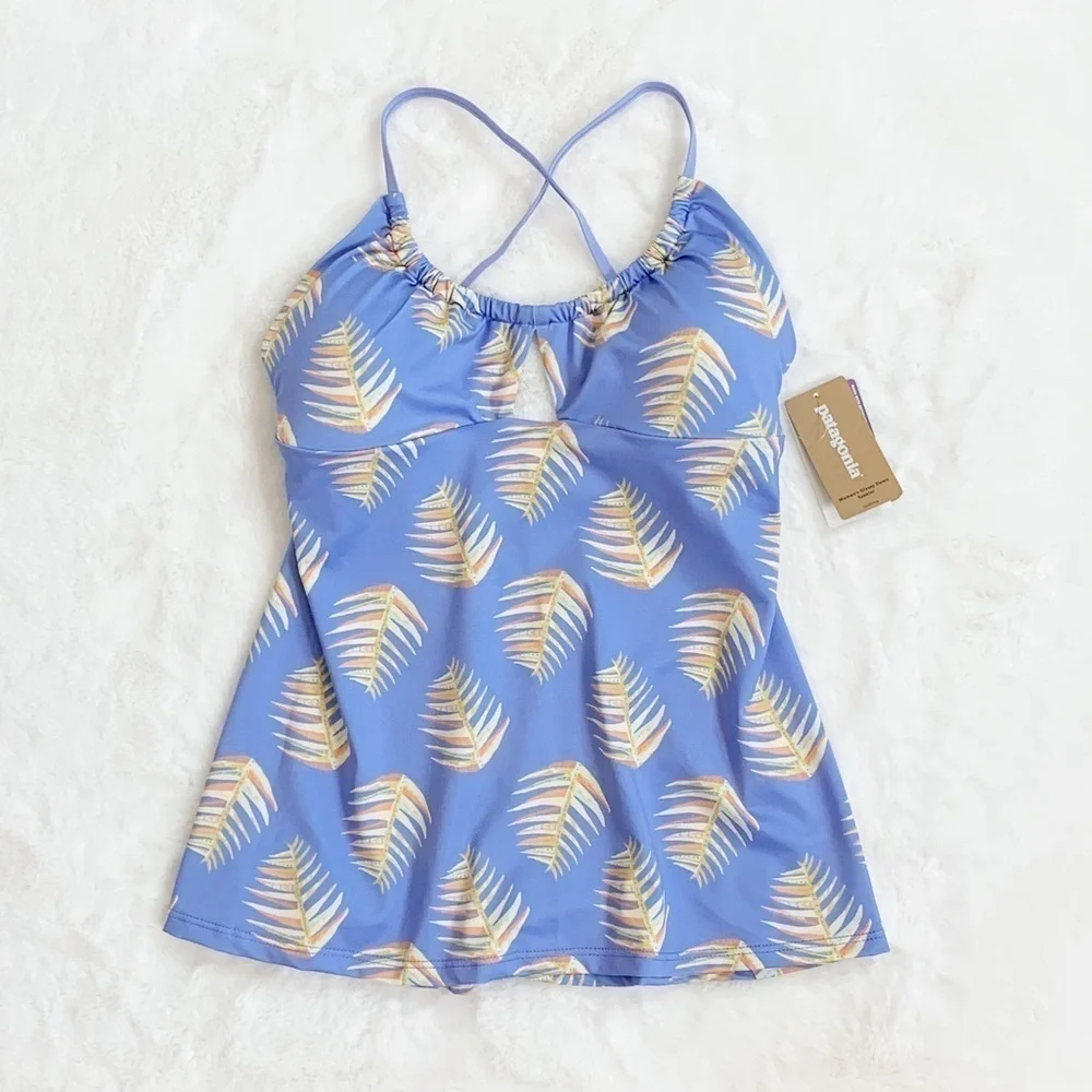 NWT Patagonia Palms of My Heart Tankini Swim Top